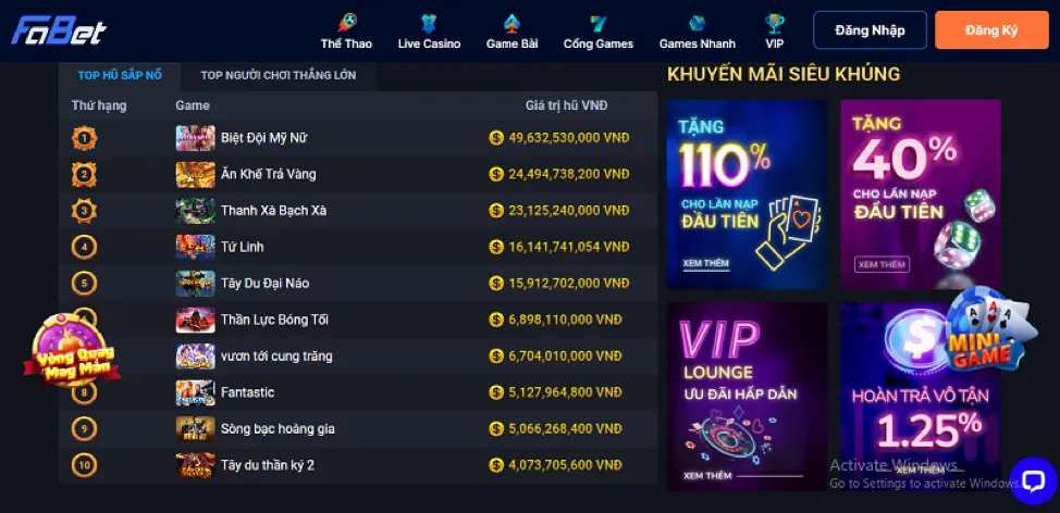 Thưởng nạp lại hàng ngày 79King